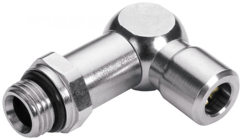 Pneumatischer Anschluss - 682  - EISELE GmbH - Einschraub / rechtwinkelig / vernickeltes Messing