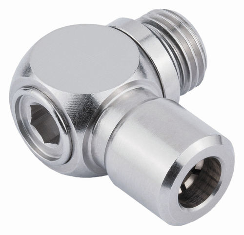 Pneumatischer Anschluss - 656  - EISELE GmbH - Einschraub / rechtwinkelig / vernickeltes Messing