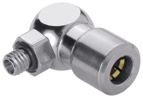 Pneumatischer Anschluss - 687  - EISELE GmbH - Einschraub / rechtwinkelig / vernickeltes Messing