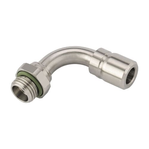 90°-Winkel-Anschluss - VT4603-xxxx90  - EISELE GmbH - für Chemikalien / Kühlmittel / pneumatisch