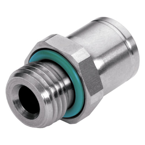 Edelstahl-Anschluss - 928 - EISELE GmbH - für Chemikalien / Einschraub / Push-in