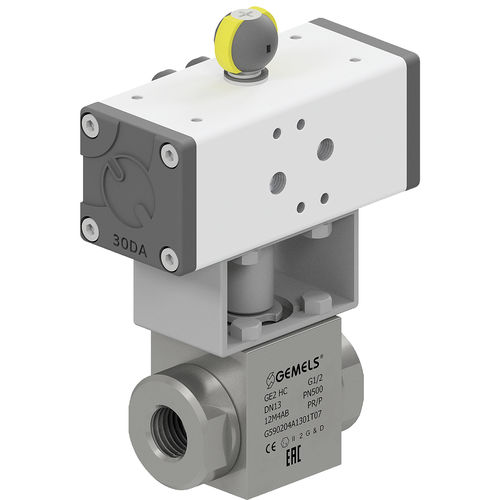 Pneumatische Kugelhahnantriebseinheit - GE2HC - Gemels S.p.A. - elektrisch / drehbar / 2/2-Wege