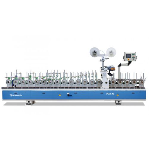 Beschichtungsmaschine zum Furnieren von Holzprofilen - PUR series - BARBERAN