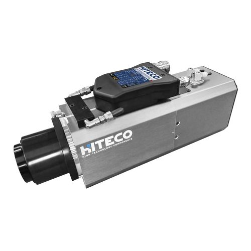 Motorspindel mit automatischem Werkzeugwechsler - QE-2 9/6 24 63F series - Hiteco - Bearbeitung / Kühlung / Gewindeschneid