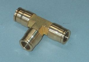 Pneumatischer Anschluss - CM Sliplock - CoolMist Systems Australia - Push-to-Lock / T / Messing