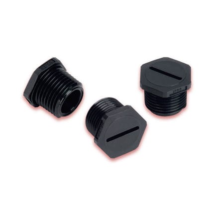 Sechseckiger Stopfen - LTTP NPT series - Heyco - Gewinde / Nylon / Messing