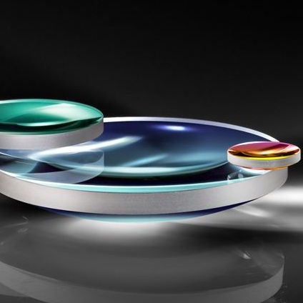 Plankonvexe Linse - #65-500 - Edmund Industrial Optics - aus BK7-Glas / Magnesium-Fluorid (MgF2) / NIR