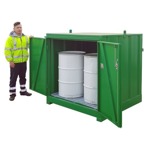 Lagerschrank - DS1P - Empteezy - bodenstehend / Flügeltüren / Weichstahl