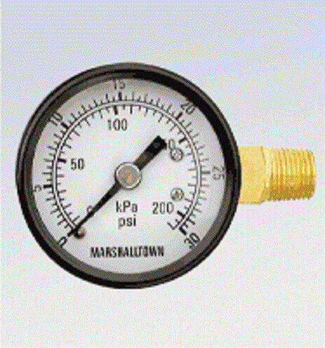Manometer mit Zifferblatt-Anzeige - Marsh Bellofram - Gewinde / Rohrfeder / Prozess