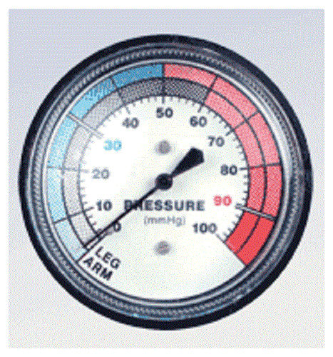 Manometer mit Zifferblatt-Anzeige - Marsh Bellofram - Gewinde / Membran / Niederdruck