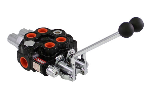 Hydraulik-Wegeventil / Schieber - TS series - BRAND HYDRAULICS - mit Hebel / 4-Wege / einteilig