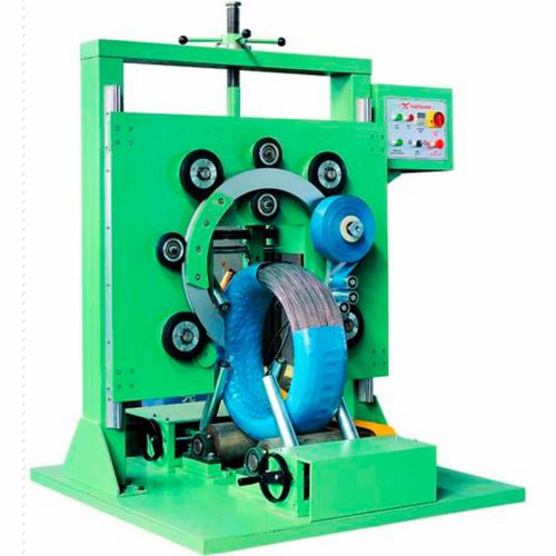 Vertikaler Stretchwickler - GS300-E - Shanghai Jinglin Packaging Machinery Co.,Ltd - automatisch / für Spulen / mit Stretchfolie