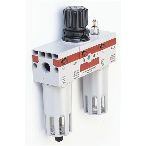 Filterregler-Öler / für Luft - AS FRL series - Bonesi Pneumatik s.r.l. - Aluminium / modular