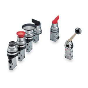 Pneumatik-Wegeventil / mit Klappe - 340 series - Bonesi Pneumatik s.r.l. - mit Hebel / Drucktaster / 3/2-Wege