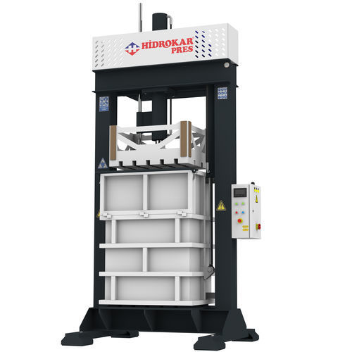 Handvorschub-Verpackungsmaschine - HTBS400 - HIDROKAR PRES INDUSTRY AND TRADE CO. - vertikal / für Schüttgut / für die Textilindustrie