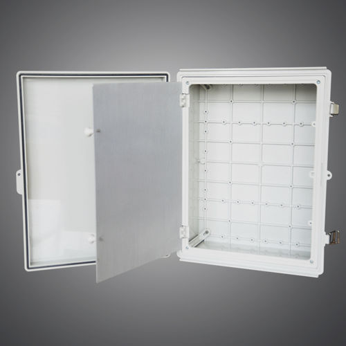 Doppeltüriges Gehäuse - JL-F Series - JIANGSU JIANLONG ELECTRICAL CO.,LTD - für Wandmontage / rechteckig / Kunststoff