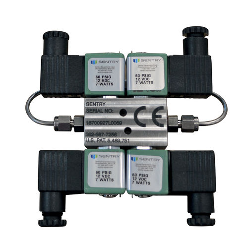 Ventil mit Verteiler - Sentry Equipment - mit Absperrklappe / elektrisch / für Wasser