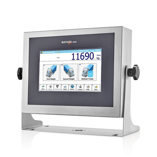 Waagenterminal mit LCD-Anzeige - BX65 - BAYKON Industrial Weighing Systems - mit Touchscreen / Benchtop / wandmontiert