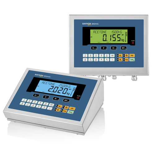 Wägeindikator mit LCD-Anzeige - BX24 EX2/22 - BAYKON Industrial Weighing Systems - Benchtop / wandmontiert / ex-geschützt