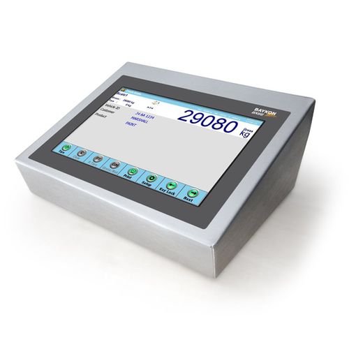 Waagenterminal mit LCD-Anzeige - BX66 - BAYKON Industrial Weighing Systems - mit Touchscreen / Benchtop / wandmontiert