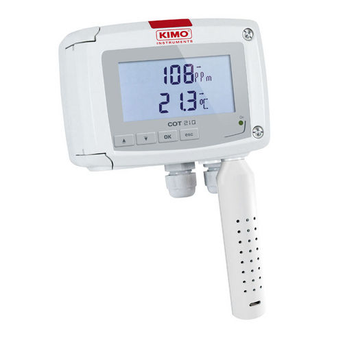 Temperatur- und CO2- Transmitter / für Wandmontage - COT 212-R - Sauermann - 4-20 mA / mit LCD-Display / IP65