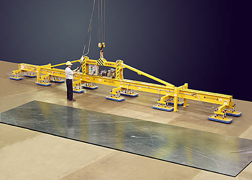 Vakuumheber für Bleche - E3000M12-500AD-6/53FX  - ANVER Vacuum System Specialists - für schwere Lasten / horizontal / elektrisch