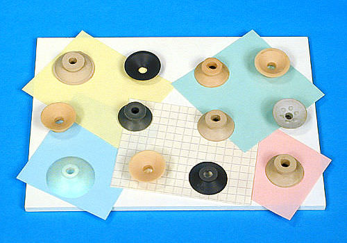 Flacher Saugnapf - SUF series - ANVER Vacuum System Specialists - Silikon / Gummi / für die Papierindustrie