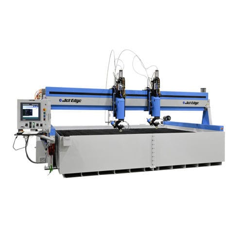 Wasserstrahlschneidemaschine - EDGE DUAL CARRIAGE - JET EDGE - 3-Achs / 5-Achs / Präzision