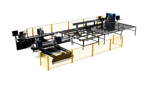 Linie zum Schweißen und Entgraten / für PVC-Profile - TURBOWELD 400 - Ozgenc Makina - Eck / CNC / für PVC-Fenster