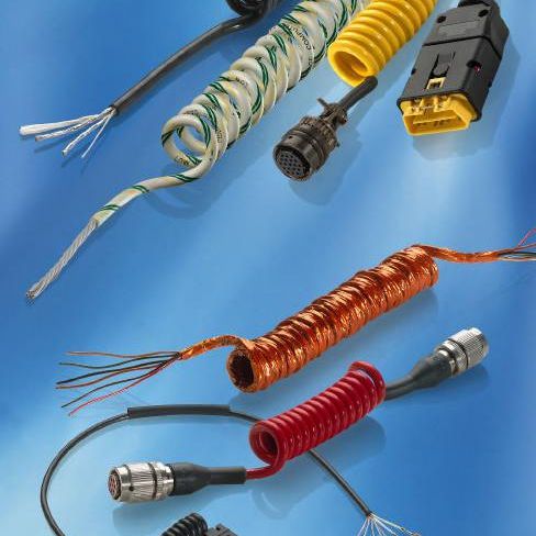 Datenkabel elektrisch - Axospiral®  - Axon Cable - isoliert / ölbeständig / Panzer