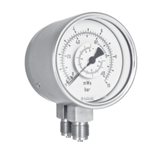 Differential-Manometer - DR20  series - Manfred Jünemann Mess- und Regeltechnik GmbH - mit Zifferblatt-Anzeige / Gewinde / Edelstahl
