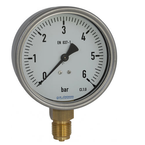 Manometer mit Zifferblatt-Anzeige - R10 series - Manfred Jünemann Mess- und Regeltechnik GmbH - Gewinde / G 1/2 / Kunststoff