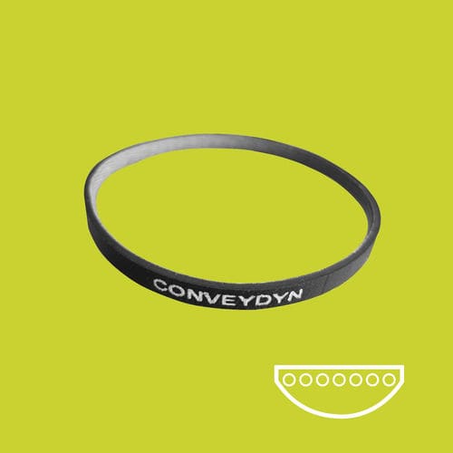 Elastischer Treibriemen - Conveydyn - HUTCHINSON Belt Drive Systems - rund / Gummi / für Förderrolle