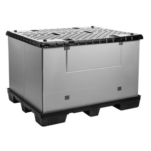 HDPE-Palettenbox - Mega-Pack 1500 - WALTHER Faltsysteme GmbH - FALTBOX - PP / Schwertransport / Industrie