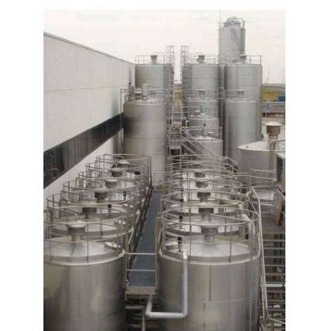 Speicherbecken - CFP - Pierre GUERIN - für die Lebensmittelindustrie / Edelstahl / zylinderförmig