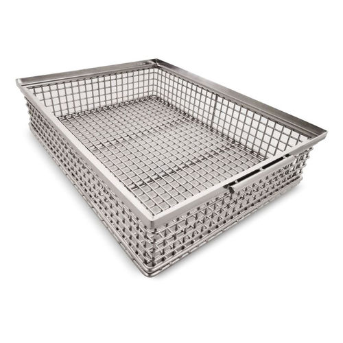 Korb / Transport / zum Reinigen von Teilen - Neri Makina Müh. San. ve Tic. Ltd. Şti. - Mit Metallrahmen / Edelstahl / Wasch
