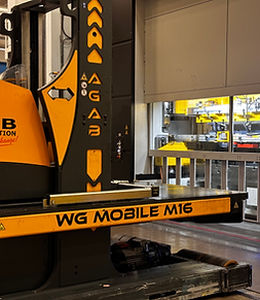 Wagen für Materialumschlag - WG Mobile XL - AGAB Pressautomation AB - Metall / Form / elektrisch