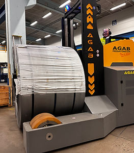 Kipphilfe für Spulen - AGAB Pressautomation AB - hydraulisch / mobil