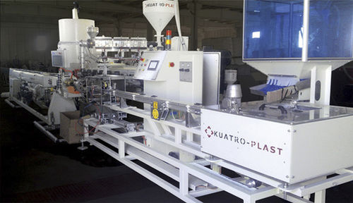 Extrusionsanlage / 3 Schichten - KUATRO PLAST - Rohr / für Thermoplaste / Bewässerungsschlauch