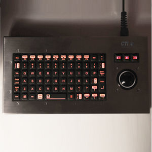Desktop-Tastatur - KIT6000-Bx series - CTI Electronics Corporation - mit mechanischen Tasten / 101-104 Tasten / Trackball