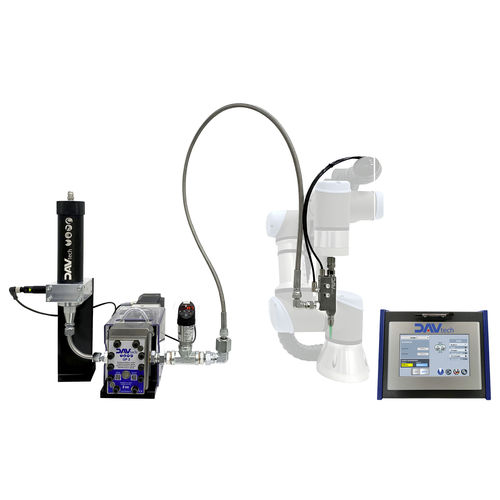 Patronendosiersystem - DAV TECH Srl - für MS-Dichtungsmittel / mit Verdrängerpumpe / mit Zahnradpumpe