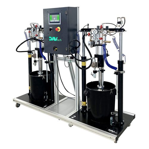Tandempumpe - PP-50 TWIN - DAV TECH Srl - Zentrifugal / für Zweikomponenten-Klebstoffe / Methacrylat-Klebstoff (MMA)