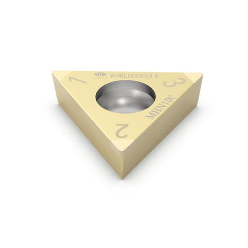Drehwendeschneidplatte - TCGW 110308 - Beijing Worldia Diamond Tools Co., Ltd - CBN / für gehärteten Stähl / beschichtet