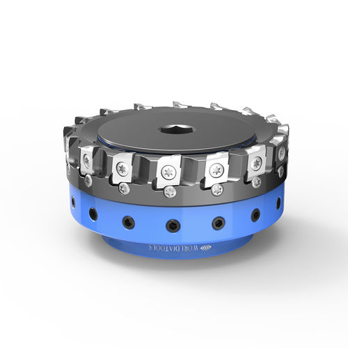 Walzenstirnfräswerkzeug - FMP100SB32-BE12-16 - Beijing Worldia Diamond Tools Co., Ltd - mit auswechselbaren Platten / Plan / Schrupp