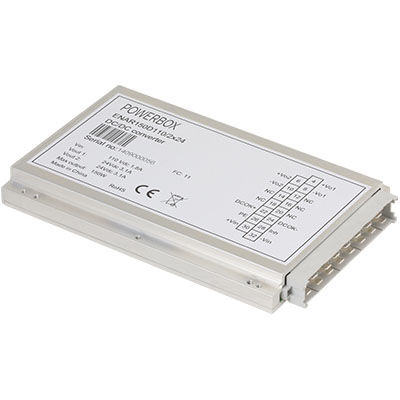 DC/DC-Wandler / mit 2 Ausgängen - ENAR150D series - Powerbox - Rack / für die Bahntechnik / mit breitem Eingangsbereich