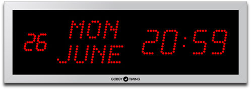 Netzwerk-Uhr - LEDICA® ALPHA 7.M - GORGY TIMING - Digital / LED / für den Innenraum