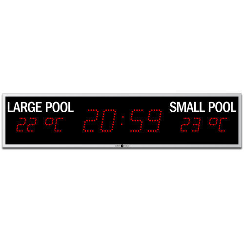 LED-Display - LEDI® POOL - GORGY TIMING - einzeilig / zur Temperaturmessung / RS-232