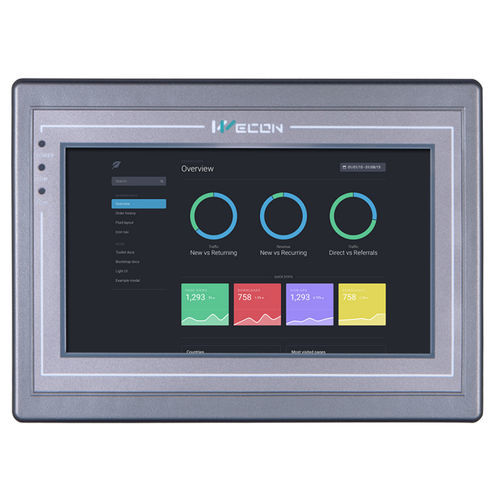 HMI mit Touchscreen - PI8070 series - Wecon Technology Co.Ltd - einbaufähig / 800 x 480 / Cortex ARM