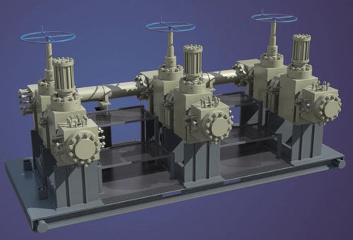 Segmentschütz - FLS-Frac  - CAMERON - mit Handrad / hydraulisch gesteuert / Durchsatzkontrolle