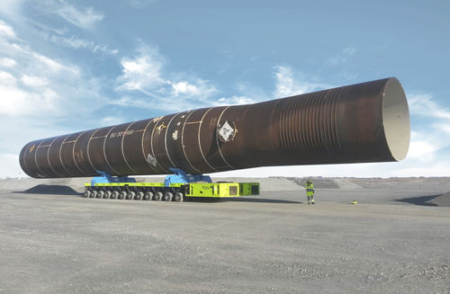 Plattformanhänger - SPMT series - SCHEUERLE Fahrzeugfabrik GmbH - für Windkraftanlage / mehr als 6 Achsen / angehängt